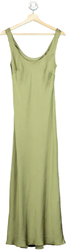 Cambra Styles Olive Green Maxi Dress UK 8