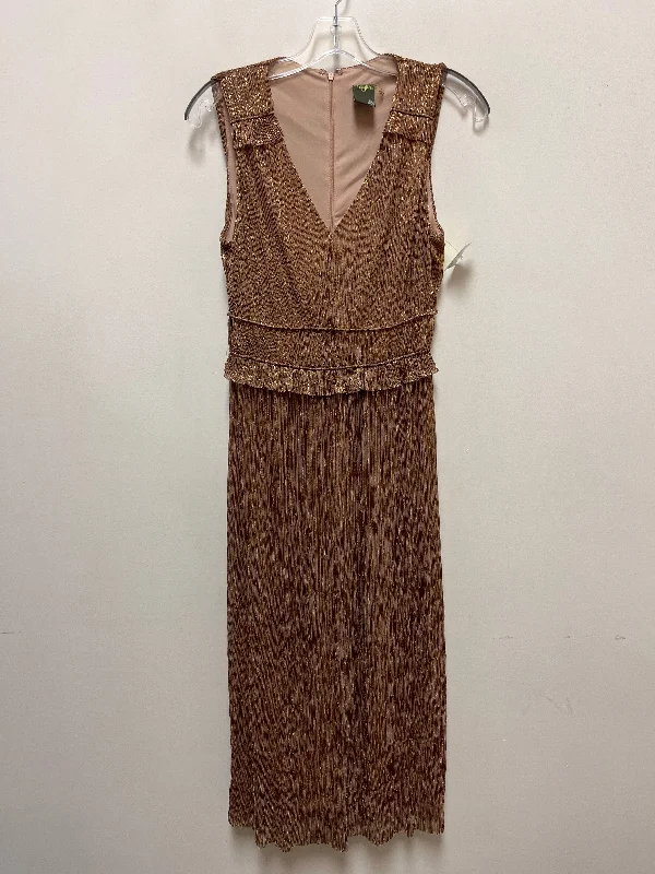 Dress Casual Maxi By Taylor In Brown, Size: S