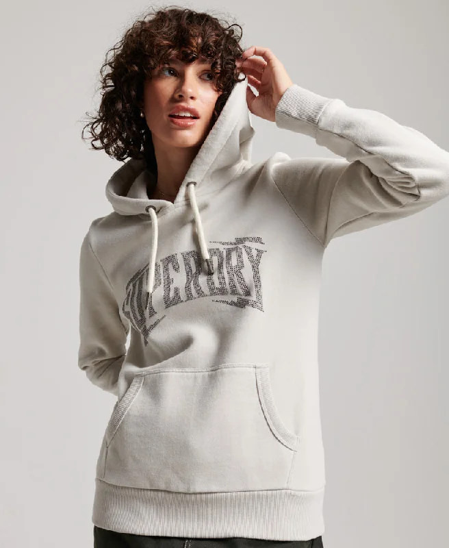 Vintage Embellish Hoodie | Glacier Grey